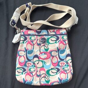 Coach Colorful Patterned Crossbody Bag